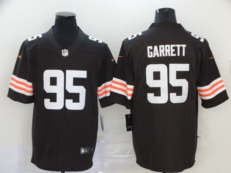 Men's Cleveland Browns Myles Garrett #95 Brown Game Player Jersey1