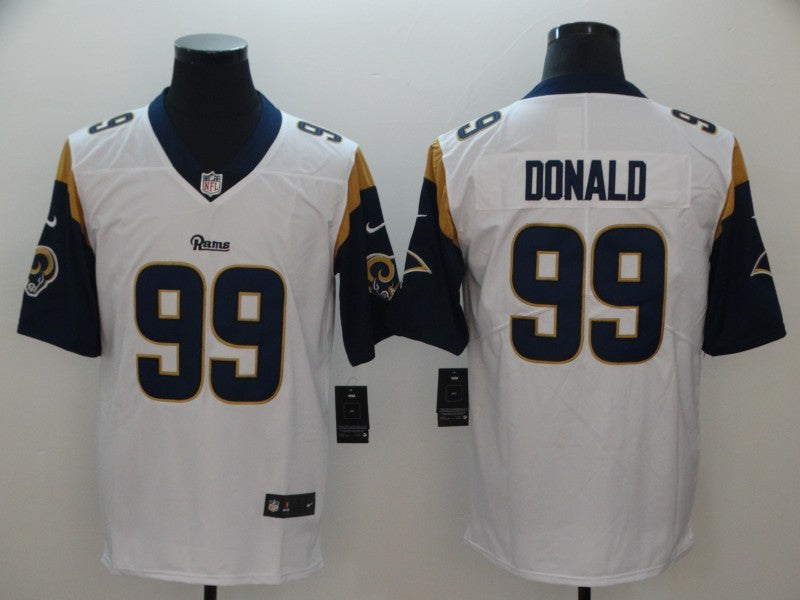 Men's Los Angeles Rams Aaron Donald #99 White Game Jersey1