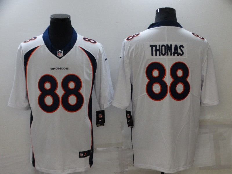 Men's Denver Broncos Demaryius Thomas #88 White Game Player Jersey1
