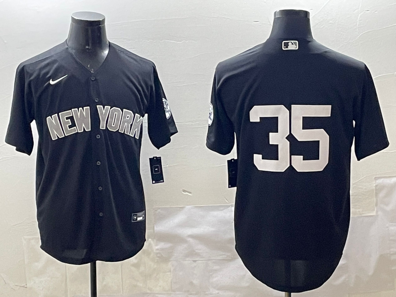Men's New York Yankees Cody Bellinger #35 Black Replica Team Jersey