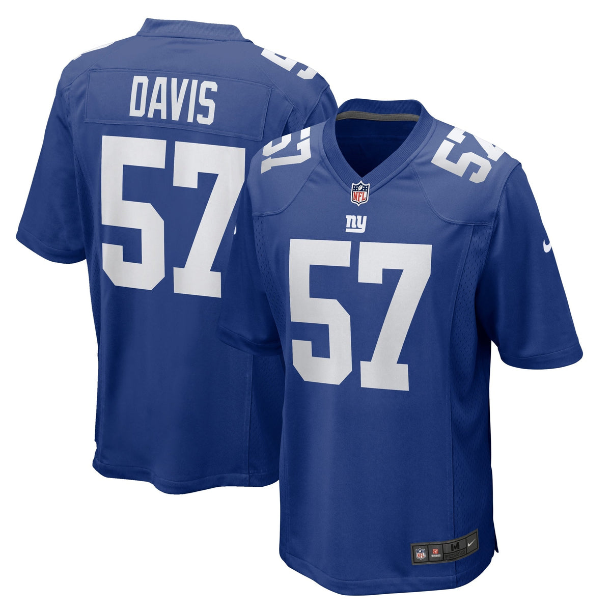 Jarrad Davis New York Giants Nike Team Game Jersey -  Royal