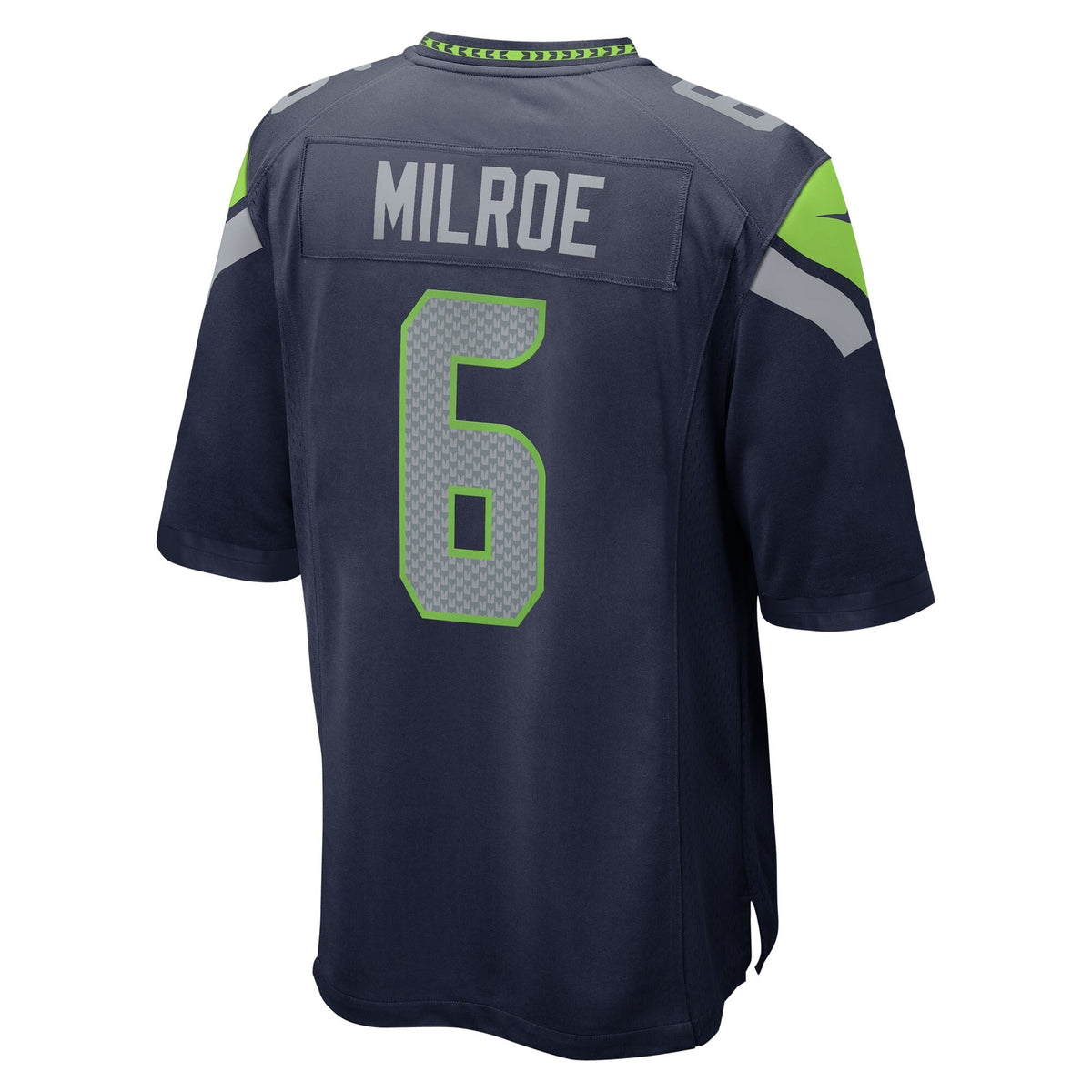 Men's Seattle Seahawks Jalen Milroe Nike College Navy 2025 NFL Draft Game Jersey