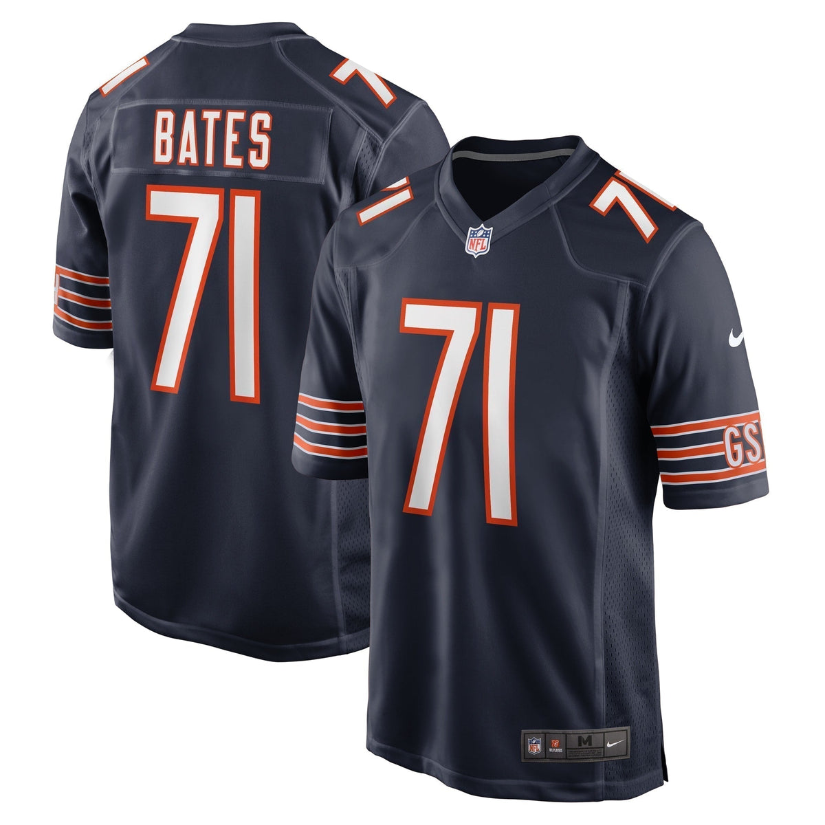 Ryan Bates Chicago Bears Nike  Game Jersey -  Navy