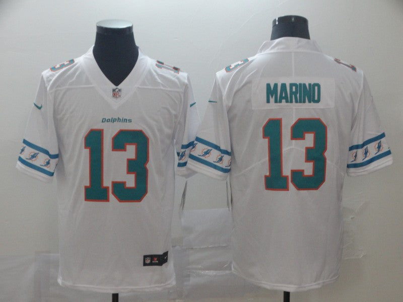 Men's Miami Dolphins Dan Marino #13 White Player Game Jersey1