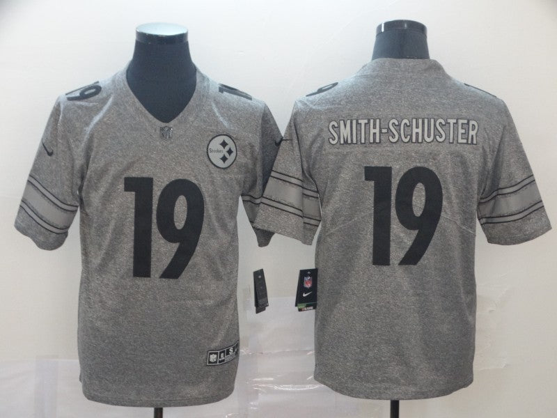 Men's Pittsburgh Steelers JuJu Smith-Schuster #19 Gray Alternate Game Jersey1