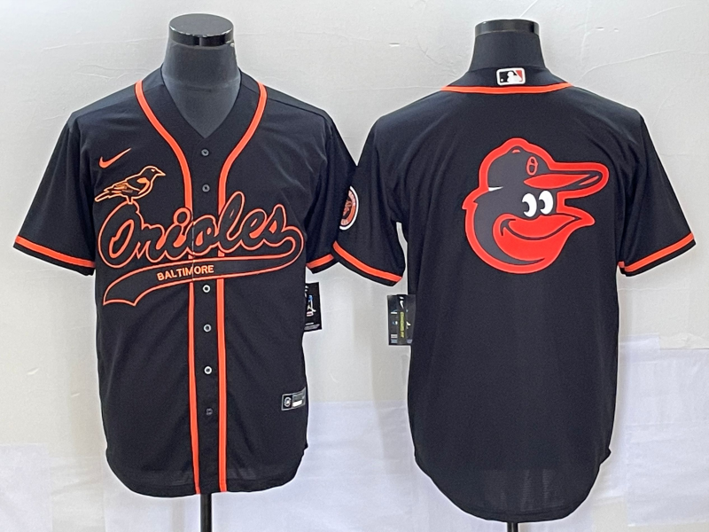 Men's Baltimore Orioles Black Replica Player Jersey1 Joint Edition