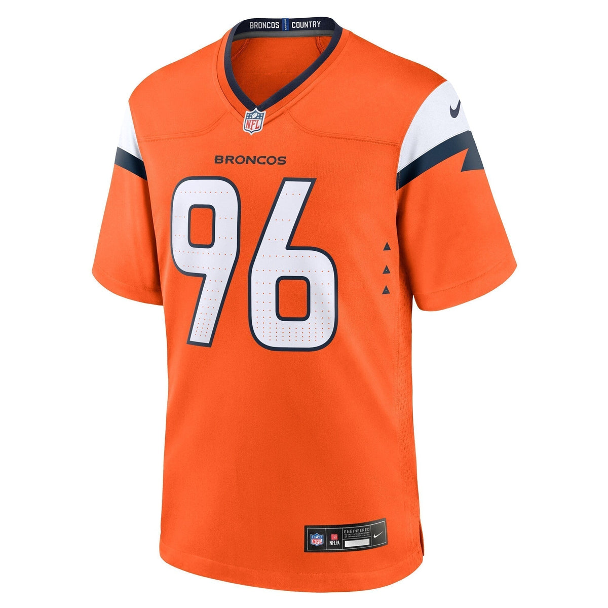 Eyioma Uwazurike Denver Broncos Nike Team Game Jersey -  Orange