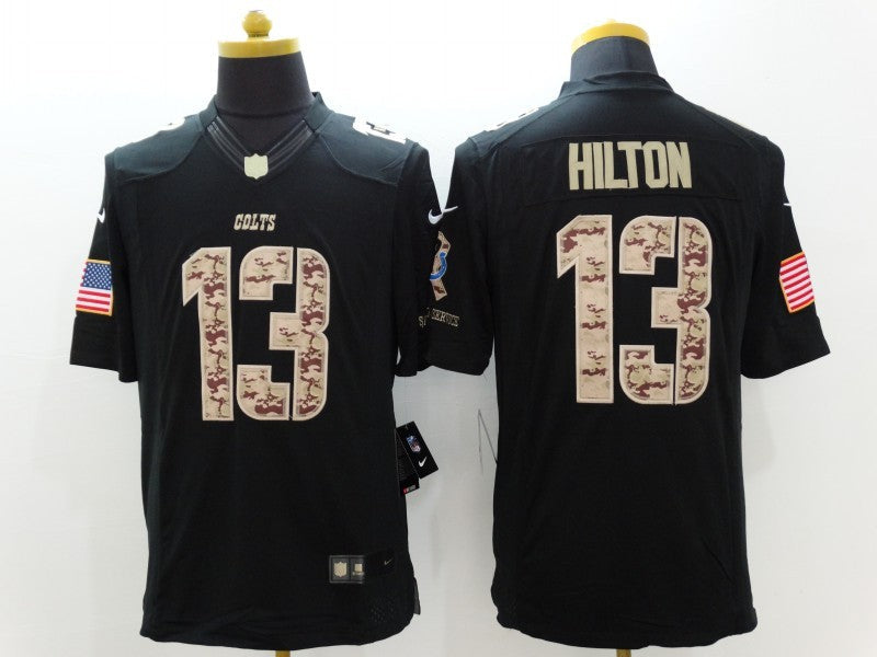 Men's Indianapolis Colts T.Y. Hilton #13 Black Game Player Jersey1