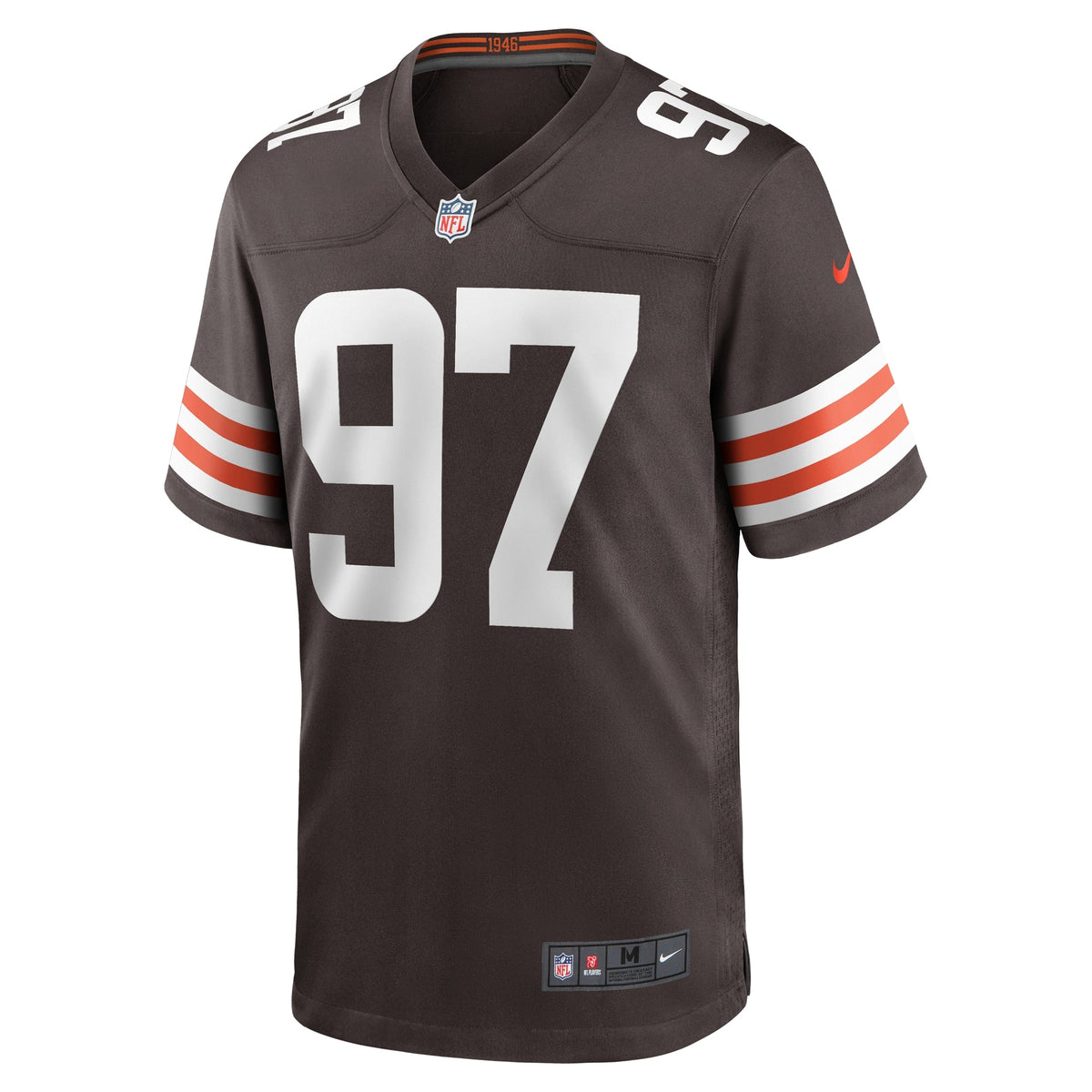 Tommy Togiai Cleveland Browns Nike  Game Jersey -  Brown