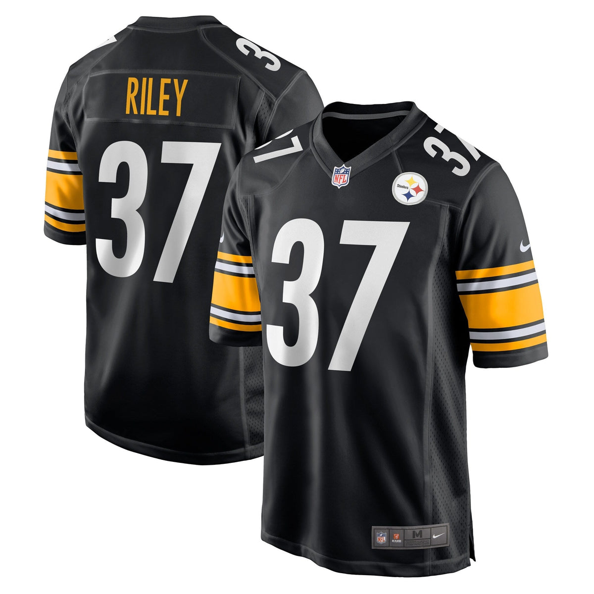 Elijah Riley Pittsburgh Steelers Nike Game   Jersey - Black