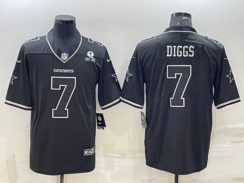 Men's Dallas Cowboys Trevon Diggs #7 Black Legend Player Jersey1