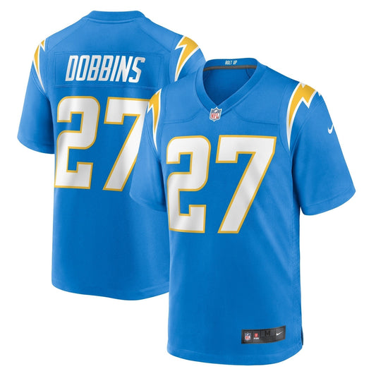 J.K. Dobbins Los Angeles Chargers Nike Team Game Jersey -  Powder Blue