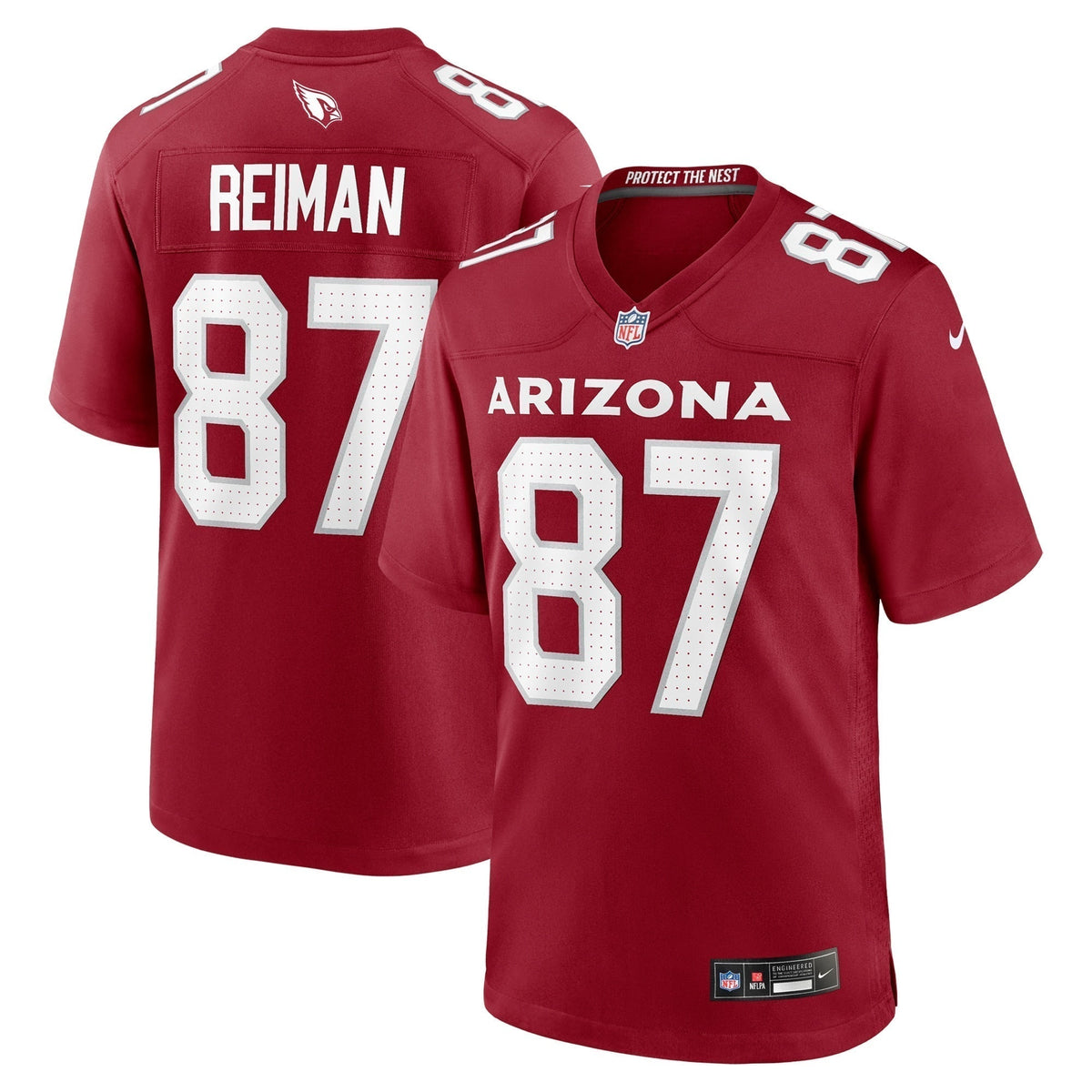 Tip Reiman Arizona Cardinals Nike Team Game Jersey -  Cardinal