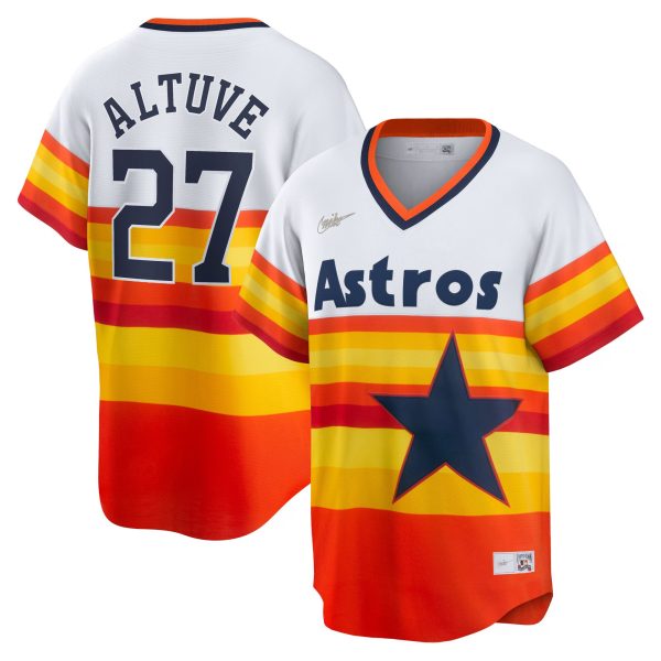 Jose Altuve Houston Astros Cooperstown Collection Jersey - Orange