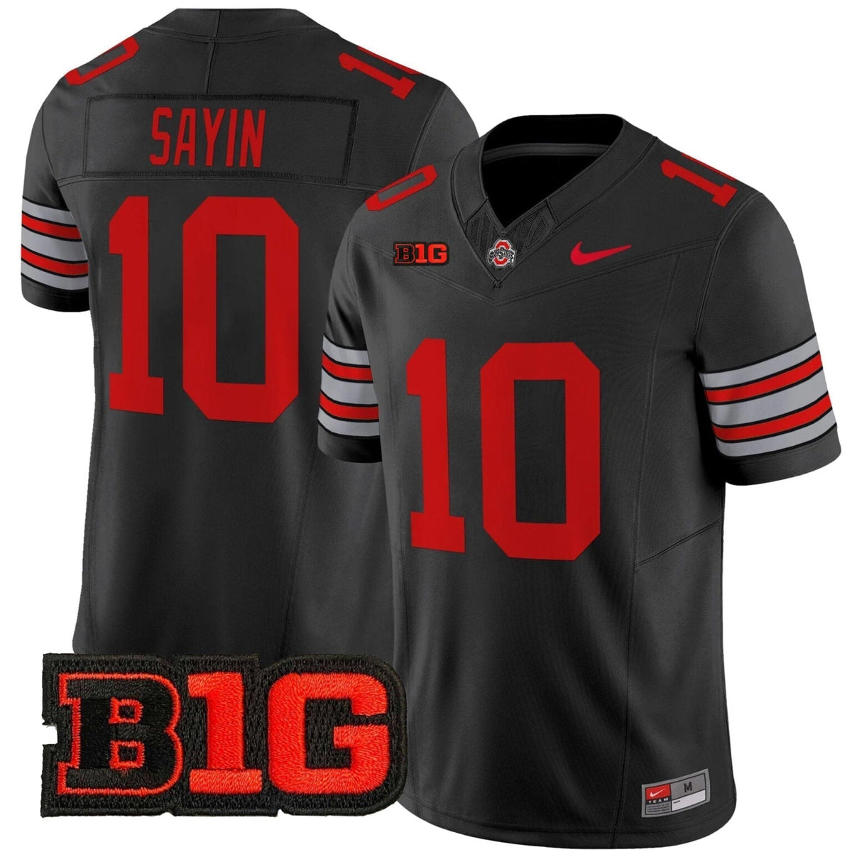 Julian Sayin Ohio State Buckeyes Jersey – Black