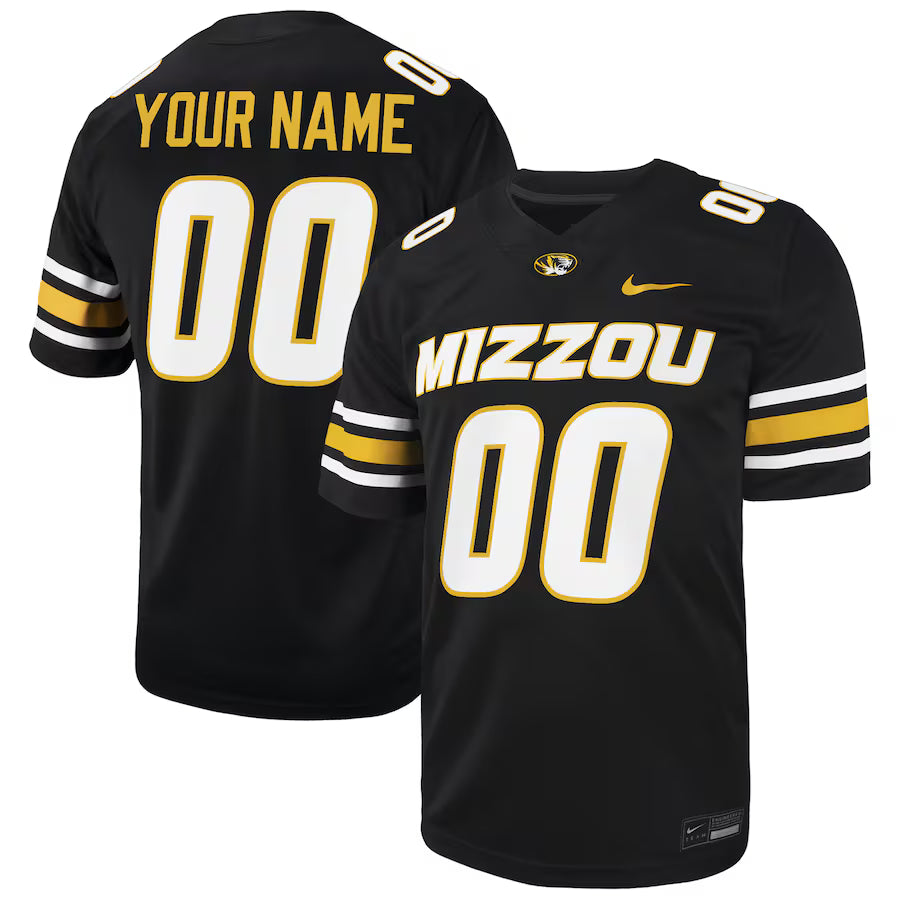 Custom Missouri Tigers Jersey - Black