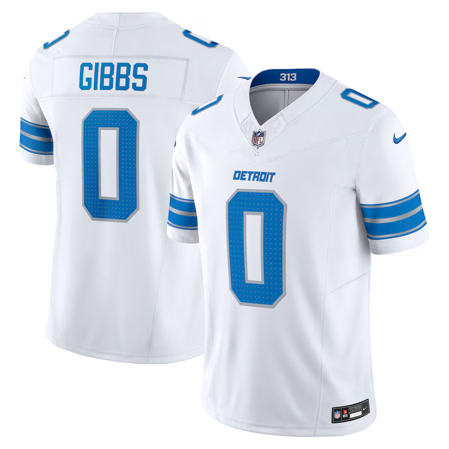 Jahmyr Gibbs Detroit Lions Jersey - White
