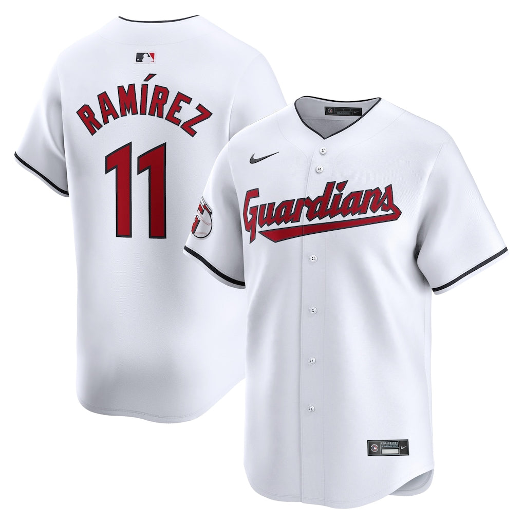 Jose Ramirez Cleveland Guardians Home Jersey - White